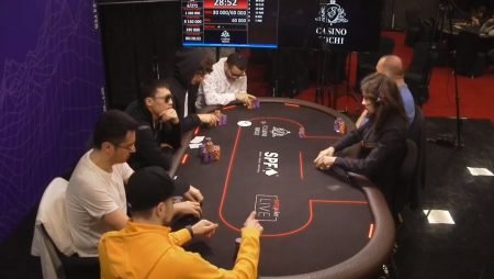 Ернат на финальном столе Main Event Sochi Poker Festival 2020