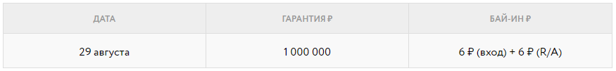 Праздничный турнир с гарантией 1 000 000