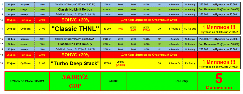 Турниры Расписание Diamond’s Poker Club